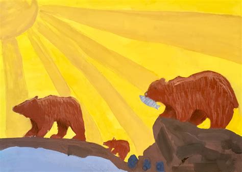 Иллюстрация Медведи в стиле академический рисунок, графика,
