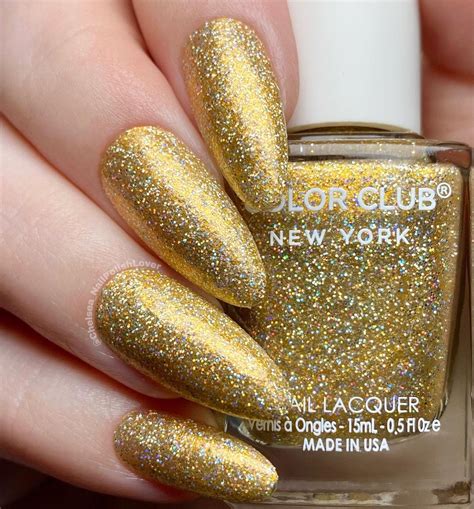 glitter yellow nail polish  katie butters blog