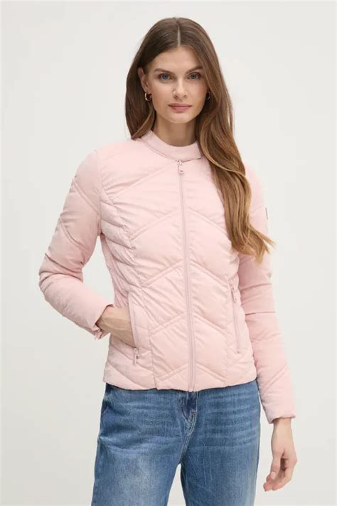 Куртка Guess NEW VONA женская цвет розовый зимняя W5RL00 WGV30 | ANSWEAR.ua