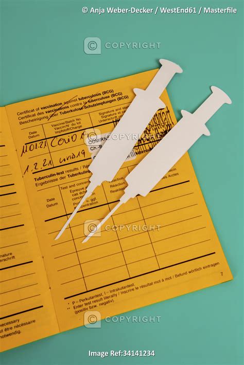 34141234 - Immunization certificate and 2D paper cutouts ...