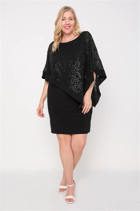 Navy R&M Richards 8749W Plus Size Short Dress - Mother of the Bride Dresses
