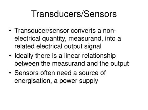 PPT - Transducers/Sensors PowerPoint Presentation, free download - ID:4232054