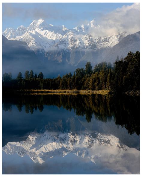 Lake Matheson, New Zealand. [OC] [5075x6342] ~ Earth Porn