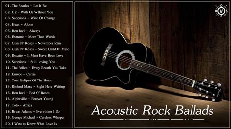 Acoustic Rock Ballads - Best Rock Ballads Of All Time Ukulele, Guitar ...