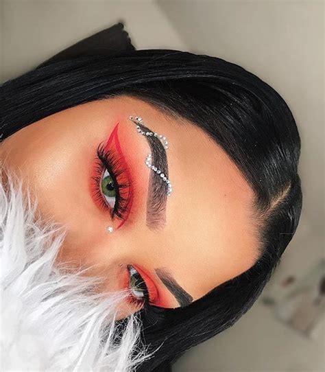 Pin on Artistic Makeup | Makeup looks, Red makeup, Halloween eye makeup