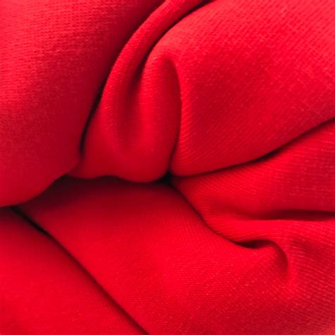 french terry red greenstyle