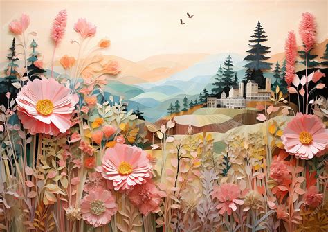 Premium Photo | Collage of Homestead with Surrounding Flora