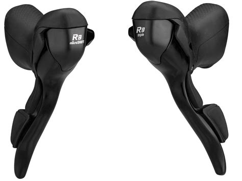 microSHIFT R8 Road Dual Control Levers 3x8 speed - black | Shift/Brake ...
