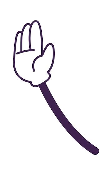 premium vector cartoon arm  hand