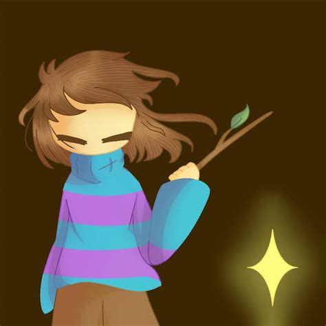 Frisk with cool stick | Undertale AUs Amino