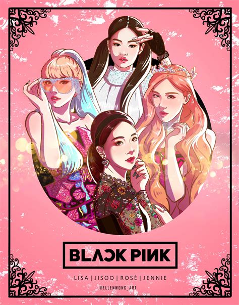190407 Fanart of Blackpink 'KILL THIS LOVE' MV/ IG:@ellenwong_art : r