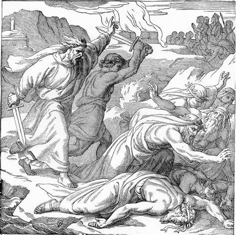 Elijah Kills the Prophets of Baal: Kings 1