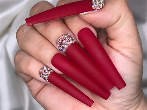 Tips for choosing the right shade for red acrylic nail art 30