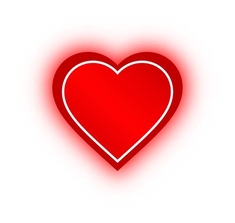 neon red heart banner neon heart  png