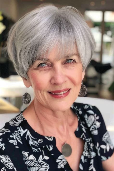 50 Stylish Short Bob Haircut Ideas for Older Women 9