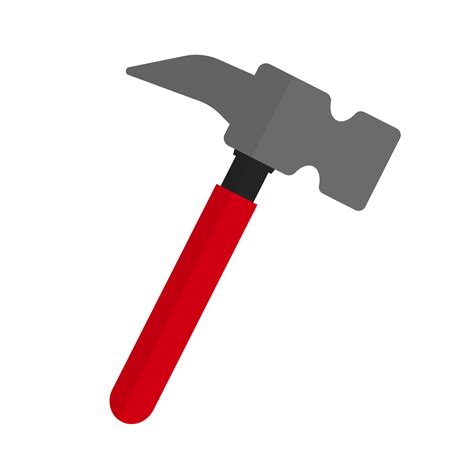 Red Claw hammer icon. Tool. 43231727 Vector Art at Vecteezy