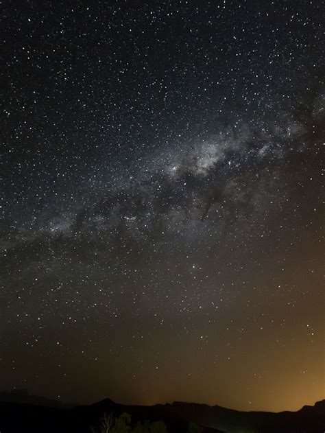 Milky Way Galaxy With Measurements