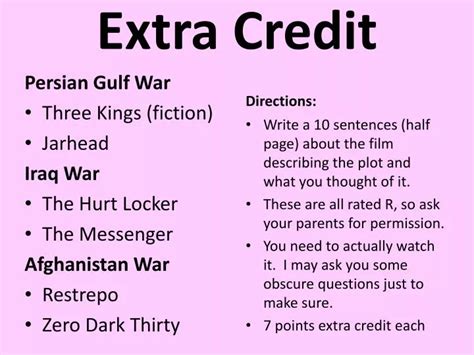 PPT - Extra Credit PowerPoint Presentation, free download - ID:5344609