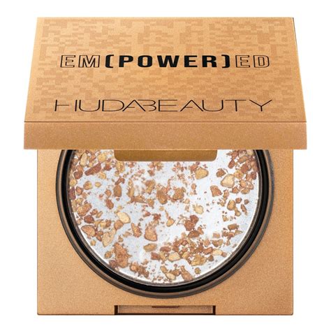 huda beauty empowered face gloss highlighting dew glow energy