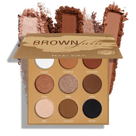 Amazon.com : MAKI YIKA Brown Eyeshadows Palette Nude Eye Shadow 9Color