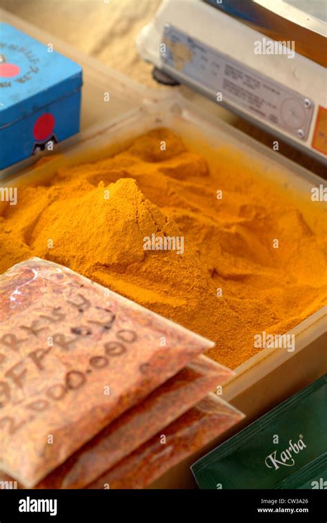 Turkey, spices in a bazaar Stock Photo - Alamy