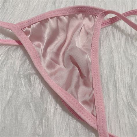 pink  string womens fashion  undergarments loungewear  carousell