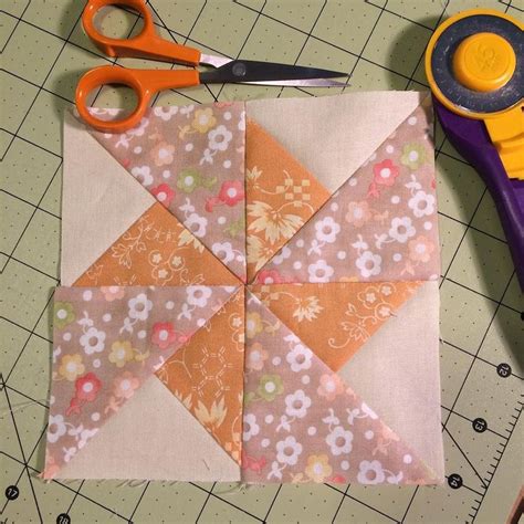 Using some of my favorite Fig Tree fabric to make this 6" block (called ...