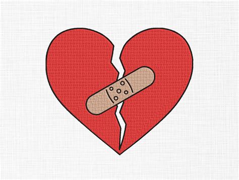 broken heart  bandaid clipart