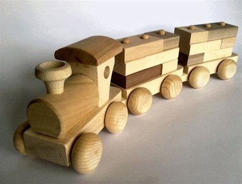 15% OFF Wooden Toy Train Set with Building Blocks - eco-friendly ...