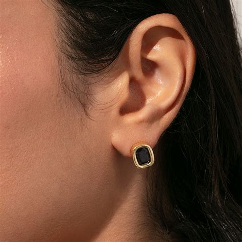 Haute Statement Stud Earrings in Gold | Uncommon James