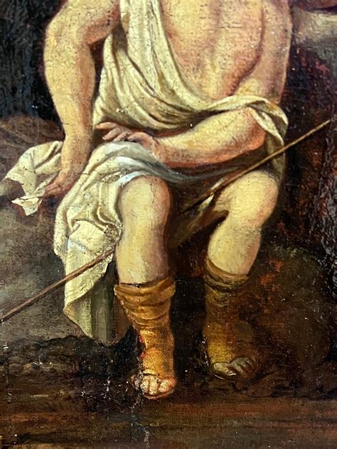 Fontainebleau School - Large 16th Century Old Master Oil Painting The