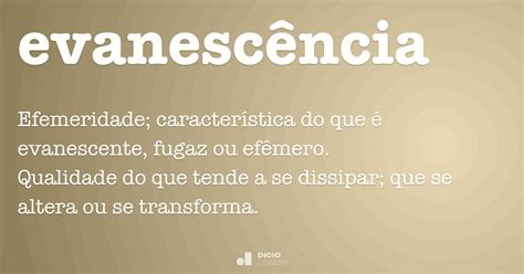 O Que Significa Evanescência
