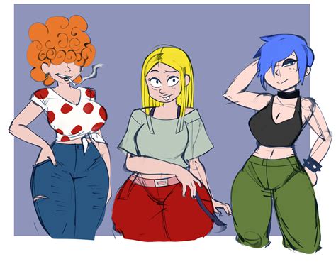 Xbooru - 3girls big breasts cartoon cartoon network clothed ed, edd, 'n