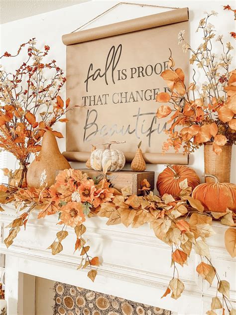 Fall decor for mantel – Artofit