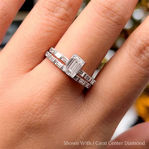 wedding band set engagement ring 4