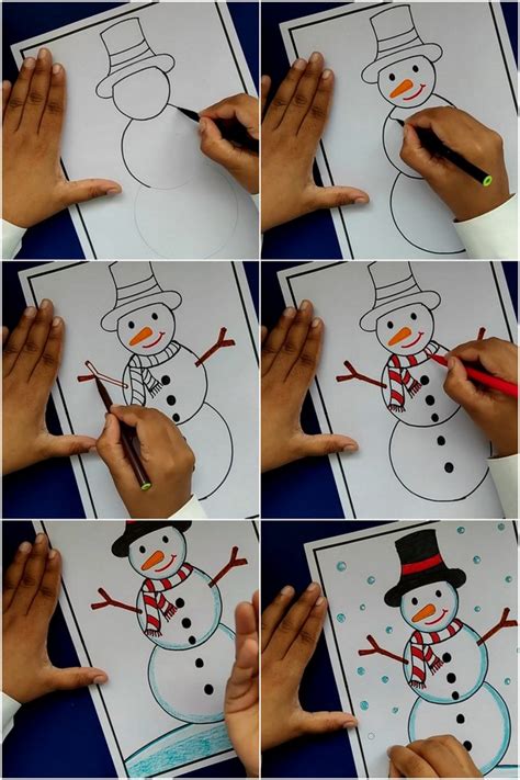 Snowman Drawing Ideas