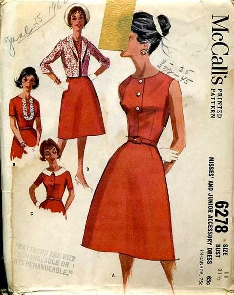 McCall's 6278 | Vintage outfits, Vintage fashion, Fashion