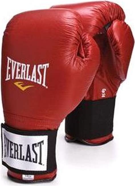 Боксерские перчатки Everlast, тренировочные, 141000U, красный, вес 10 ...
