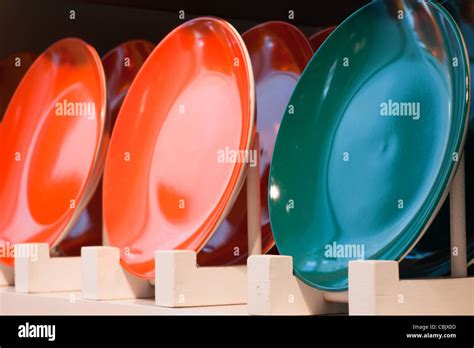 plates   display   store stock photo alamy
