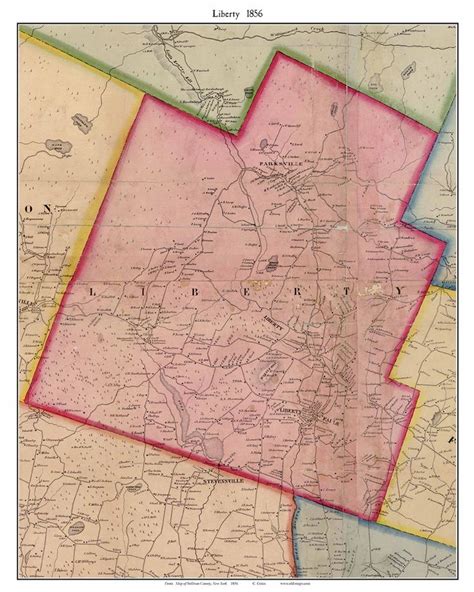 Liberty 1856 Old Town Map With Homeowner Names New York - Etsy in 2022 ...