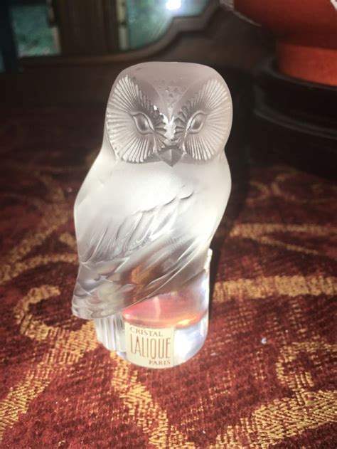 Lalique Crystal Owl Figurine | Lalique crystal, Lalique, Figurines