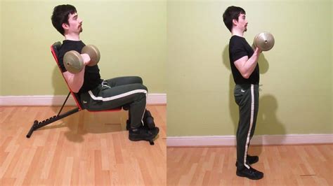 Seated Bicep Curl vs Standing Curl (Comparison)