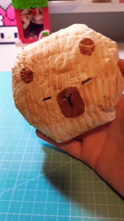 Squishy De Capivara De Papel - Paper squishy de Capivara ️🐾🌷#manuartes #capivara #tutorial #cute #fofo ...