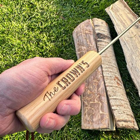 Personalized Roasting Sticks - Stainless Steel - Made in USA - Campfire Bay
