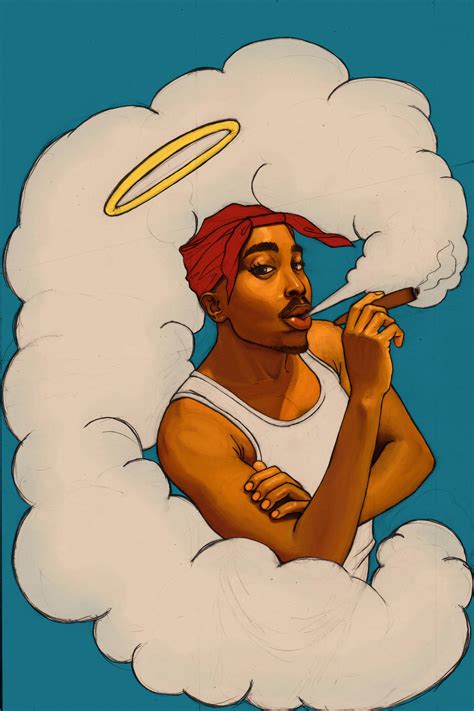 Tupac Smoking Weed