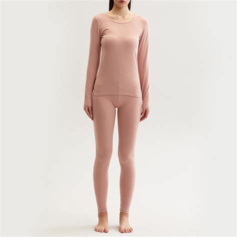 JNGSA 2023 Winter Two-piece Thermal Underwear Set for Women Long Johns
