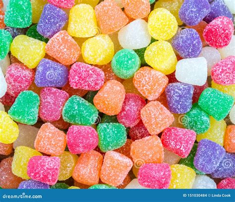 Background Texture - Close Up of Bright Candy Gumdrops Stock Photo ...