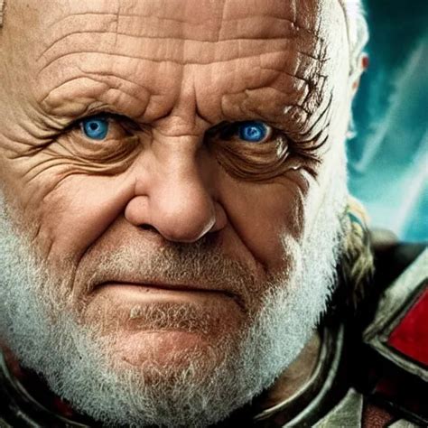 KREA - Anthony Hopkins as Thor, in the movie Thor: Love and Thunder ...