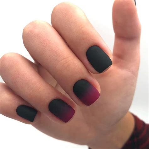 pin  lynette champion  nails matte nails design maroon nails