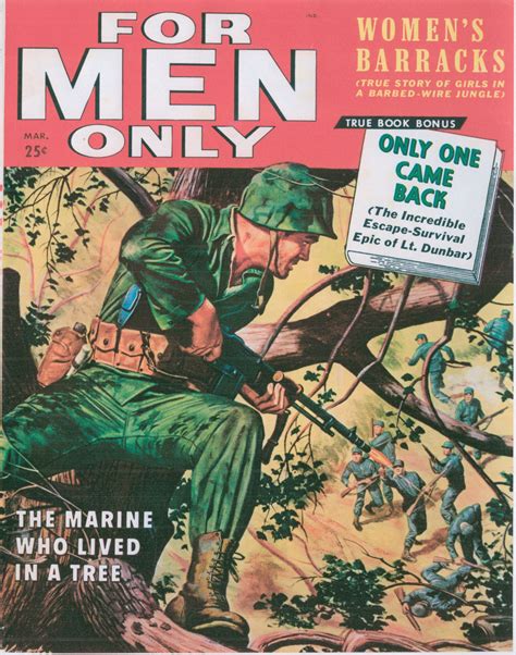 The Marine Who Lived In A Tree -- Pulp Covers